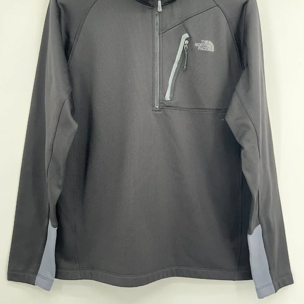The North Face Men's Large Black 1/4 Zip Pullover Fleece